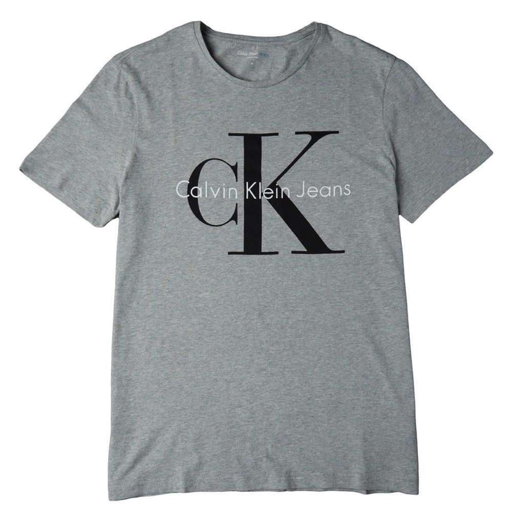 Calvin Klein Jeans Grey Logo T-Shirt